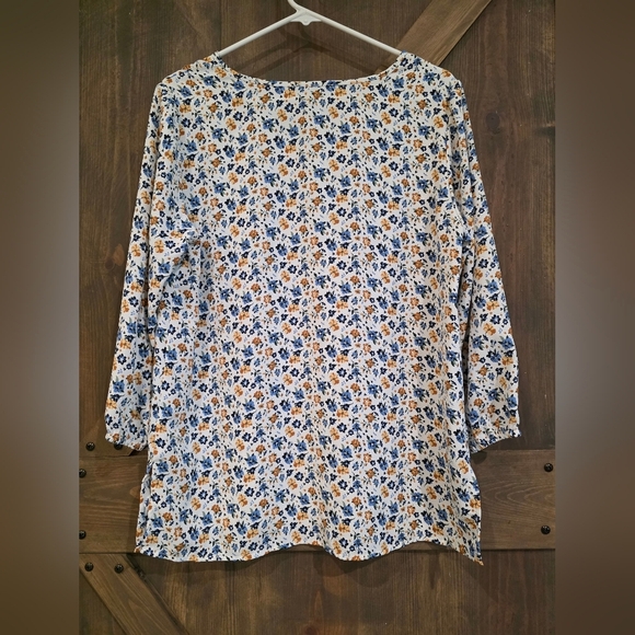 Mario Serrani V-neck 3/4 Sleeve Tunic Size Medium - Picture 4 of 6